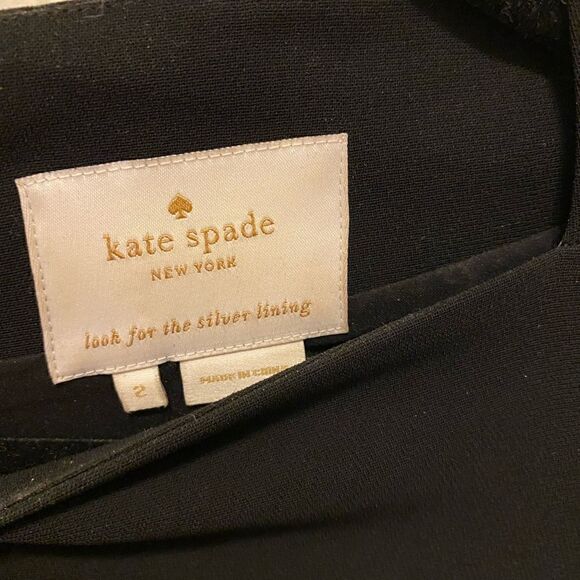 Kate Spade Black Boat Neck Mini Dress 2 - Picture 5 of 6